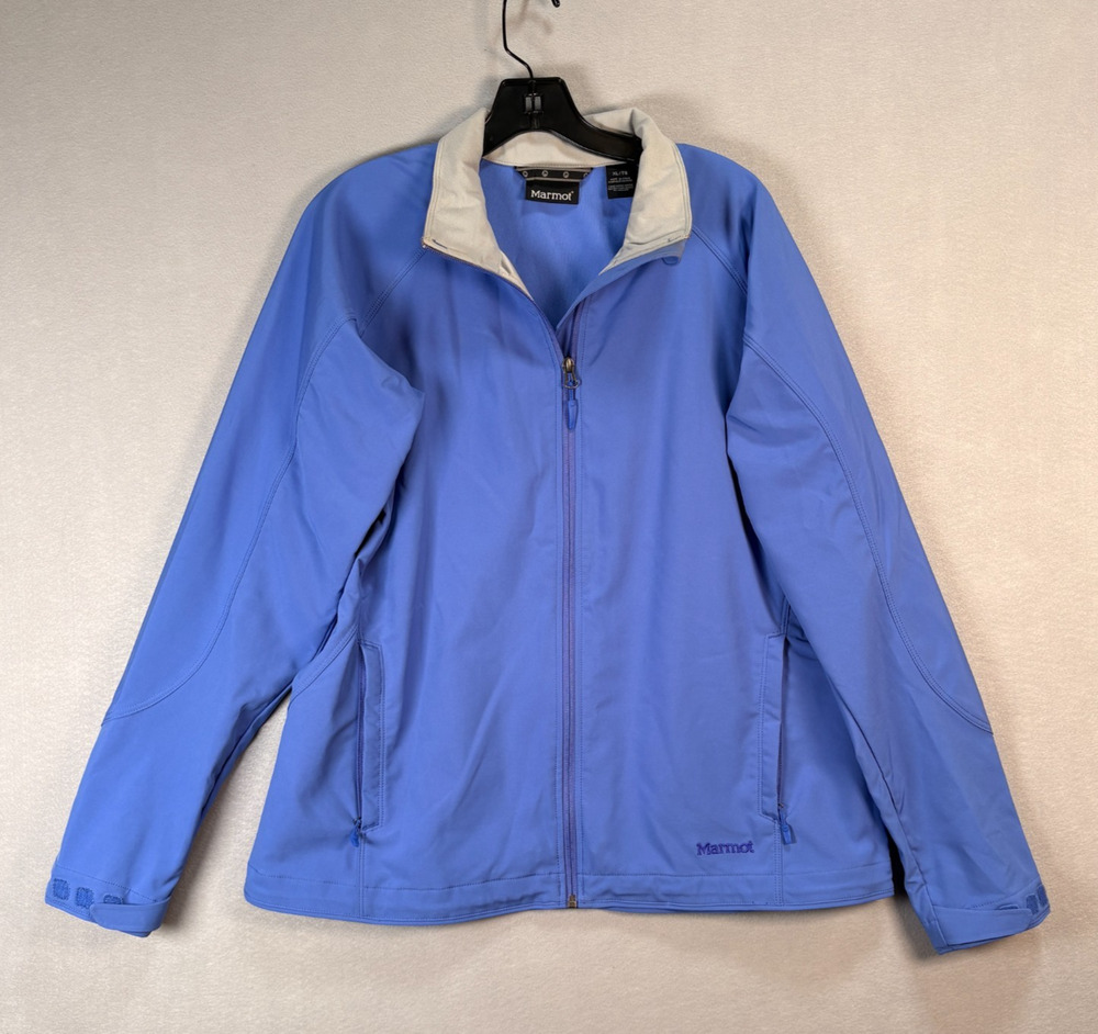 Marmot Women's XL Periwinkle Blue Softshell Jacket Full Zip